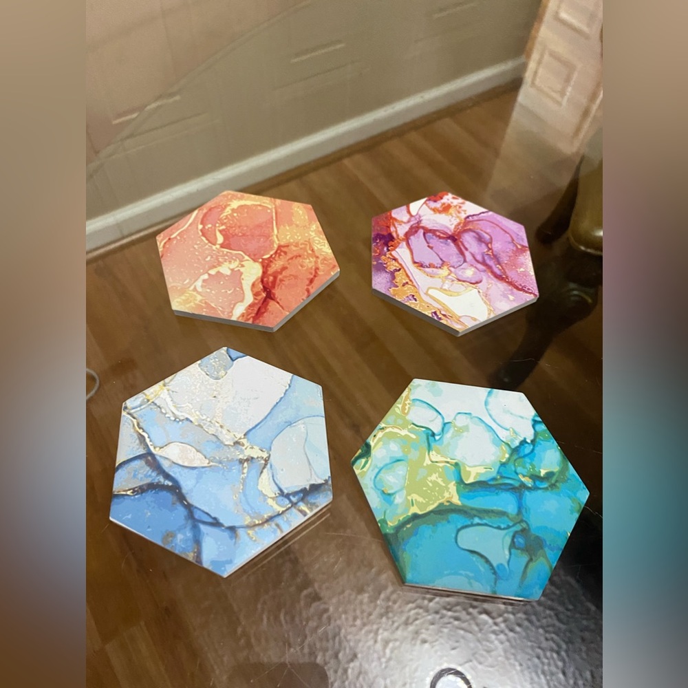 Brand New Set Of Ceramic  Coaster .